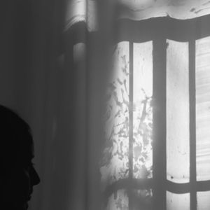 Abstract shot of light patterns in a quiet room.